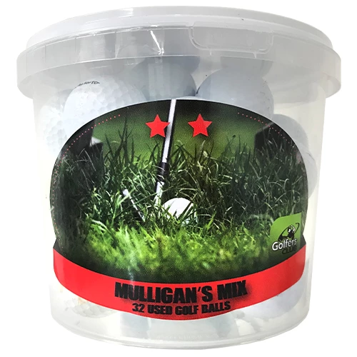 Mulligans Mix Bucket - 32 Medium Quality Used Golf Balls 3 Mulligans Mix Bucket - 32 Medium Quality Used Golf Balls