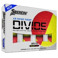 Srixon Q Star Tour Divide Golf Balls - Yellow/Red