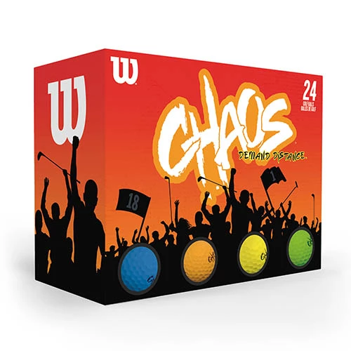 Wilson Chaos Golf Ball - Multi 24 Pack