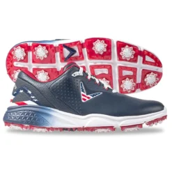 Callaway Men's Coronado V2 Golf Shoes -Cheap The Tee Crest Store Red White Blue 81526.1656515443