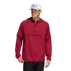 ADIDAS Anorak 1/2 Zip Pullover -Cheap The Tee Crest Store adidas anorak 1 2 zip pullover legacy burgundy 01 45690.1676580204