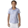 ADIDAS Girls Fashion Print Short Sleeve Polo -Cheap The Tee Crest Store adidas girls fashion print short sleeve polo chalk purple 01 09694.1631899267