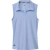 ADIDAS Junior Girls Spacedye Sleeveless Polos -Cheap The Tee Crest Store adidas junior girls spacedye sleeveless polo glow blue 01 33609.1634925075