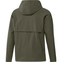 ADIDAS Ripstop 1/4 Zip Pullover Hoodie -Cheap The Tee Crest Store adidas ripstop 1 4 zip pullover hoodie olive strata 02 38418.1677077880