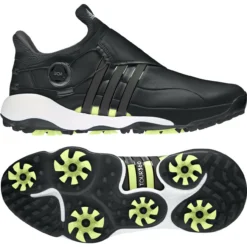 ADIDAS Men's Tour360 22 BOA Golf Shoes -Cheap The Tee Crest Store adidas tour360 infinity boa golf shoes black pulse lime 03 90721.1641230450