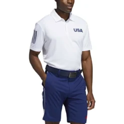ADIDAS Ultimate365 USA Golf Solid Polo -Cheap The Tee Crest Store adidas ultimate 365 usa golf solid polo white 01 55862.1659043263