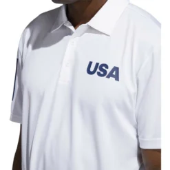 ADIDAS Ultimate365 USA Golf Solid Polo -Cheap The Tee Crest Store adidas ultimate 365 usa golf solid polo white 03 90408.1659043263