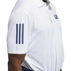 ADIDAS Ultimate365 USA Golf Solid Polo -Cheap The Tee Crest Store adidas ultimate 365 usa golf solid polo white 04 14201.1659043263