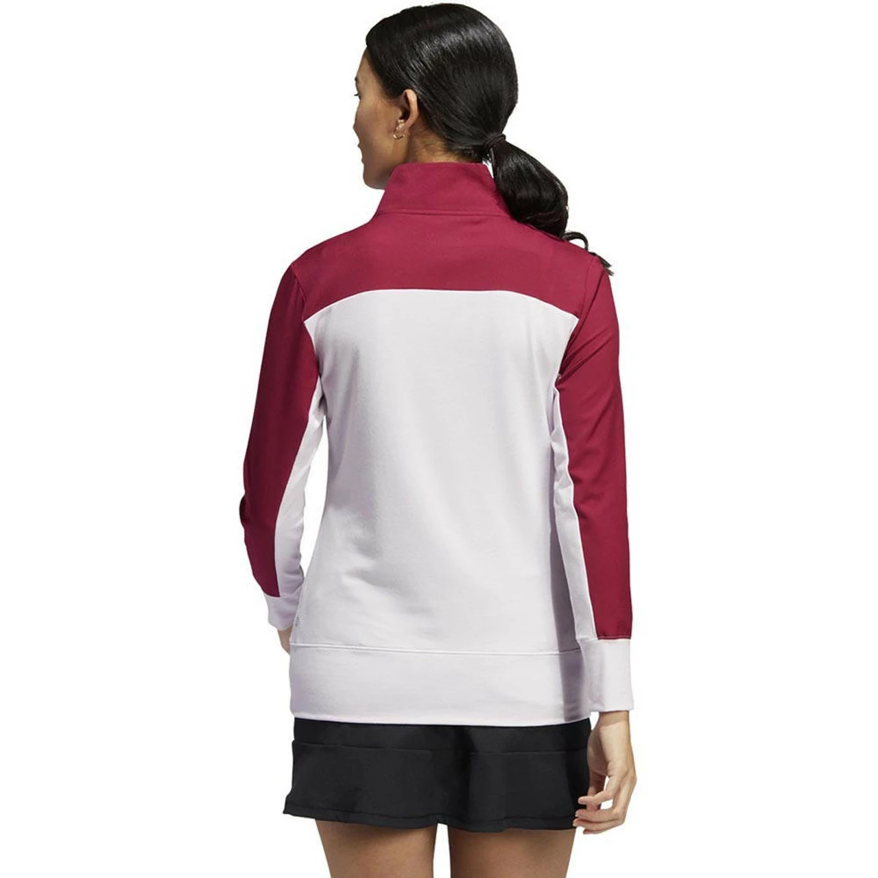 ADIDAS Women's Colorblock Quarter Snap Jacket 4 ADIDAS Women's Colorblock Quarter Snap Jacket - Image 2