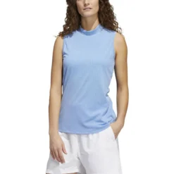 ADIDAS Women's Essentials Sleeveless Polo -Cheap The Tee Crest Store adidas womens essentials sleeveless polo blue rush white 01 34986.1647971595