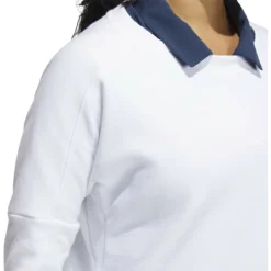 ADIDAS Women's Go-To Sweatshirt -Cheap The Tee Crest Store adidas womens go to sweatshirt white 04 36169.1639065673