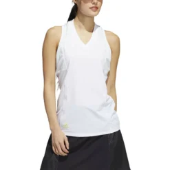 ADIDAS Women's HEAT.RDY Sleeveless Polo -Cheap The Tee Crest Store adidas womens heat rdy sleeveless polo white 01 49892.1676597733
