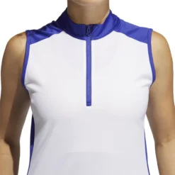 ADIDAS Women's Primeblue Colorblock Racerback Polo -Cheap The Tee Crest Store adidas womens primeblue colorblock racerback polo white 03 37452.1659042809