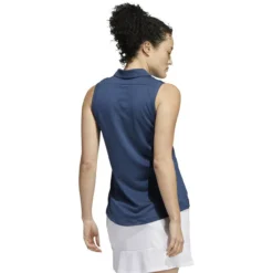ADIDAS Women's Primeblue Ottoman Stripe Sleeveless Polo -Cheap The Tee Crest Store adidas womens primeblue ottoman stripe sleeveless polo crew navy 02 32769.1647972767