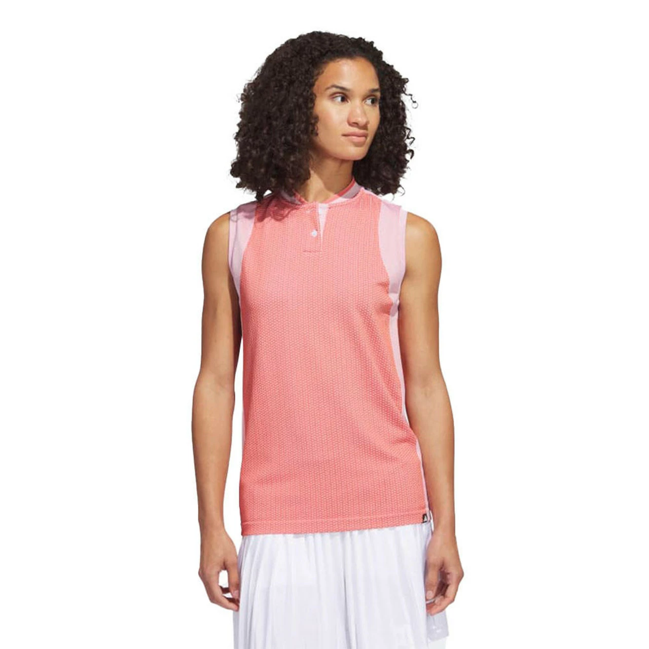 ADIDAS Women's Primeknit Sleeveless Polo 3 ADIDAS Women's Primeknit Sleeveless Polo