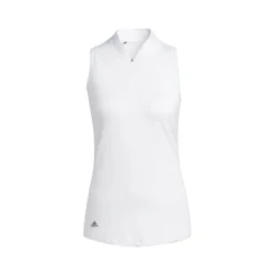 ADIDAS Women's Racerback Sleeveless Polo 24 ADIDAS Women's Racerback Sleeveless Polo -Cheap The Tee Crest Store adidas womens racerback sleeveless polo white 01 30687.1676590124