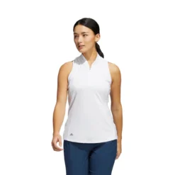 ADIDAS Women's Racerback Sleeveless Polo 26 ADIDAS Women's Racerback Sleeveless Polo -Cheap The Tee Crest Store adidas womens racerback sleeveless polo white 02 84652.1676592774