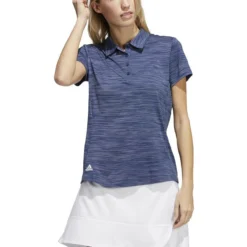 ADIDAS Women's Space-Dyed Polo 19 ADIDAS Women's Space-Dyed Polo -Cheap The Tee Crest Store adidas womens space dyed polo crew navy white 01 02613.1647973321