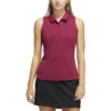 ADIDAS Women's Space-Dyed Sleeveless Polo 1 ADIDAS Women's Space-Dyed Sleeveless Polo -Cheap The Tee Crest Store adidas womens space dyed sleeveless polo legacy burgundy black 01 03430.1647975079