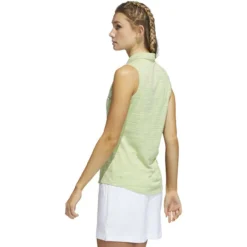 ADIDAS Women's Space-Dyed Sleeveless Polo -Cheap The Tee Crest Store adidas womens space dyed sleeveless polo pulse lime legacy indigo 02 13065.1647975079
