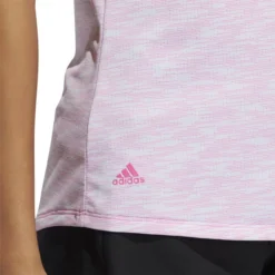 ADIDAS Women's Spacedye Polo -Cheap The Tee Crest Store adidas womens spacedye polo white screaming pink 04 83898.1631905137
