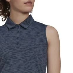 ADIDAS Women's Spacedye Sleeveless Polo 12 ADIDAS Women's Spacedye Sleeveless Polo -Cheap The Tee Crest Store adidas womens spacedye sleeveless polo crew navy white 03 68517.1631905890