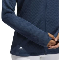 ADIDAS Women's Textured Layer Jacket -Cheap The Tee Crest Store adidas womens textured layer jacket crew navy 03 34816.1633102078