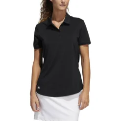 ADIDAS Women's Ultimate 365 Solid Polo -Cheap The Tee Crest Store adidas womens ultimate 365 solid polo black 01 83872.1678999876