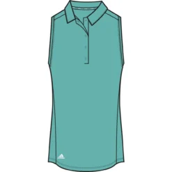 ADIDAS Women's Ultimate 365 Solid Sleeveless Polo -Cheap The Tee Crest Store adidas womens ultimate 365 solid sleeveless polo semi mint rush 01 94868.1662670227