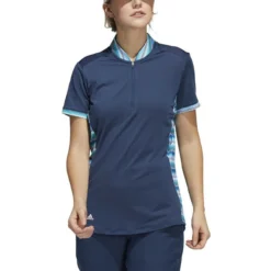 ADIDAS Women's Ultimate365 Printed Polo -Cheap The Tee Crest Store adidas womens ultimate365 printed polo crew navy 01 27211.1676598601