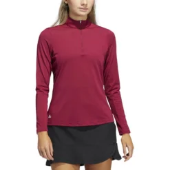 ADIDAS Women's Ultimate365 Sun Protection Shirt -Cheap The Tee Crest Store adidas womens ultimate365 sun protection shirt legacy burgundy 01 10915.1676580898