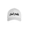 Bad Birdie Script Hat -Cheap The Tee Crest Store bad birdie script hat white 01 32780.1647440698
