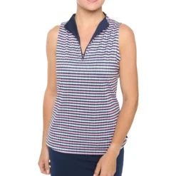 BELYN KEY Women's Reversible Sleeveless Polo