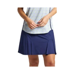Bermuda Sands Women's Caroline Solid Pleated Skort