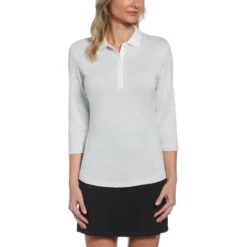 Callaway Women's Swing Tech 3/4 Sleeve Polo -Cheap The Tee Crest Store callaway womens swing tech 3 4 sleeve polo brilliant bright 01 36398.1654789378