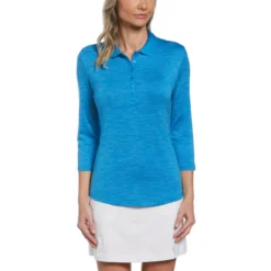 Callaway Women's Swing Tech 3/4 Sleeve Polo -Cheap The Tee Crest Store callaway womens swing tech 3 4 sleeve polo ibiza blue 01 64092.1654789379