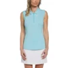 Callaway Women's Tonal Heather Sleeveless Polo -Cheap The Tee Crest Store callaway womens tonal heather sleeveless polo light santorini blue heather 01 80138.1654788478