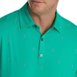 FootJoy 18 Holes Print Lisle Self Collar Polo 24 FootJoy 18 Holes Print Lisle Self Collar Polo -Cheap The Tee Crest Store footjoy 18 holes print lisle self collar polo sea green 03 42064.1673902606