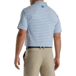 FootJoy Accented Stripe Lisle Self Collar Polo -Cheap The Tee Crest Store footjoy accented stripe lisle self collar polo dove grey white royal 02 18368.1673900670