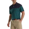 FootJoy Breton Stripe Stretch Pique Knit Collar Polo -Cheap The Tee Crest Store footjoy breton stripe stretch pique knit collar polo sea green watermelon 01 67487.1673901824