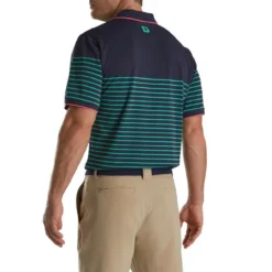 FootJoy Breton Stripe Stretch Pique Knit Collar Polo -Cheap The Tee Crest Store footjoy breton stripe stretch pique knit collar polo sea green watermelon 02 34941.1673900346