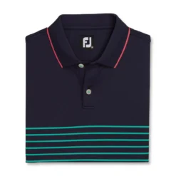 FootJoy Breton Stripe Stretch Pique Knit Collar Polo -Cheap The Tee Crest Store footjoy breton stripe stretch pique knit collar polo sea green watermelon 04 05730.1673904040