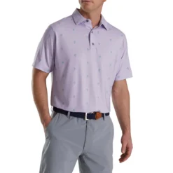 FootJoy Cactus Print Lisle Self Collar Polo -Cheap The Tee Crest Store footjoy cactus print lisle self collar polo dusty purple 01 02241.1673900441