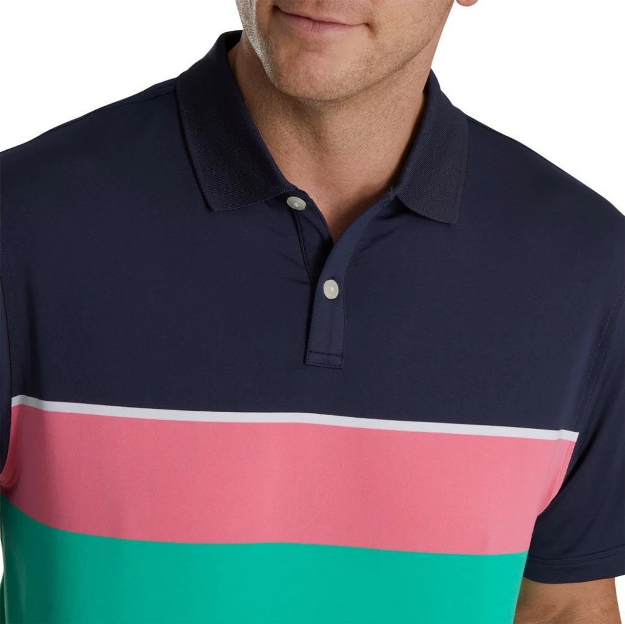 FootJoy Color Theory Lisle Knit Collar Polo - Image 3
