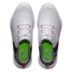 FootJoy Men's FJ Fuel Golf Shoes -Cheap The Tee Crest Store footjoy fj fuel golf shoes white navy lime 03 57592.1664304221