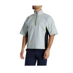 FootJoy FJ Hydrolite Short Sleeve Rain Shirt -Cheap The Tee Crest Store footjoy fj hydrolite short sleeve rain shirt black silver lime 02 04679.1676494361