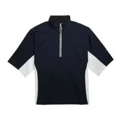 FootJoy FJ Hydrolite Short Sleeve Rain Shirt -Cheap The Tee Crest Store footjoy fj hydrolite short sleeve rain shirt navy white black 01 22823.1676494363