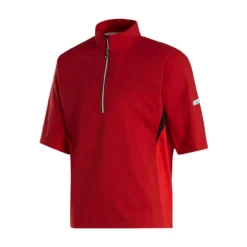 FootJoy FJ Hydrolite Short Sleeve Rain Shirt -Cheap The Tee Crest Store footjoy fj hydrolite short sleeve rain shirt red 01 46240.1676494360