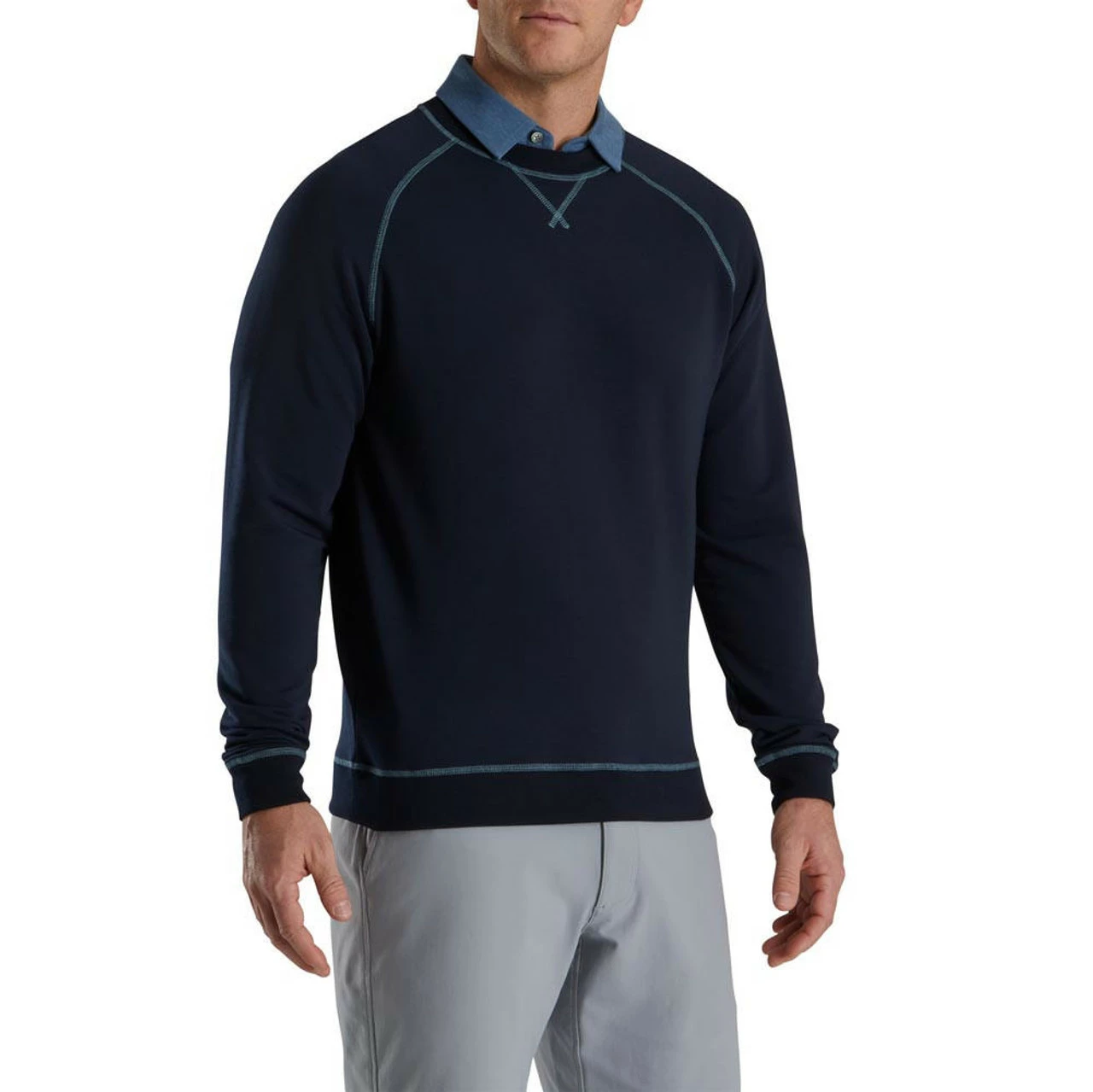 FootJoy French Terry Crewneck 11 FootJoy French Terry Crewneck - Image 9