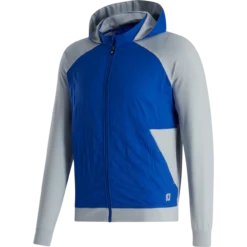 FootJoy Hybrid Hoodie -Cheap The Tee Crest Store footjoy hybrid hoodie heather grey royal 01 64161.1632774196